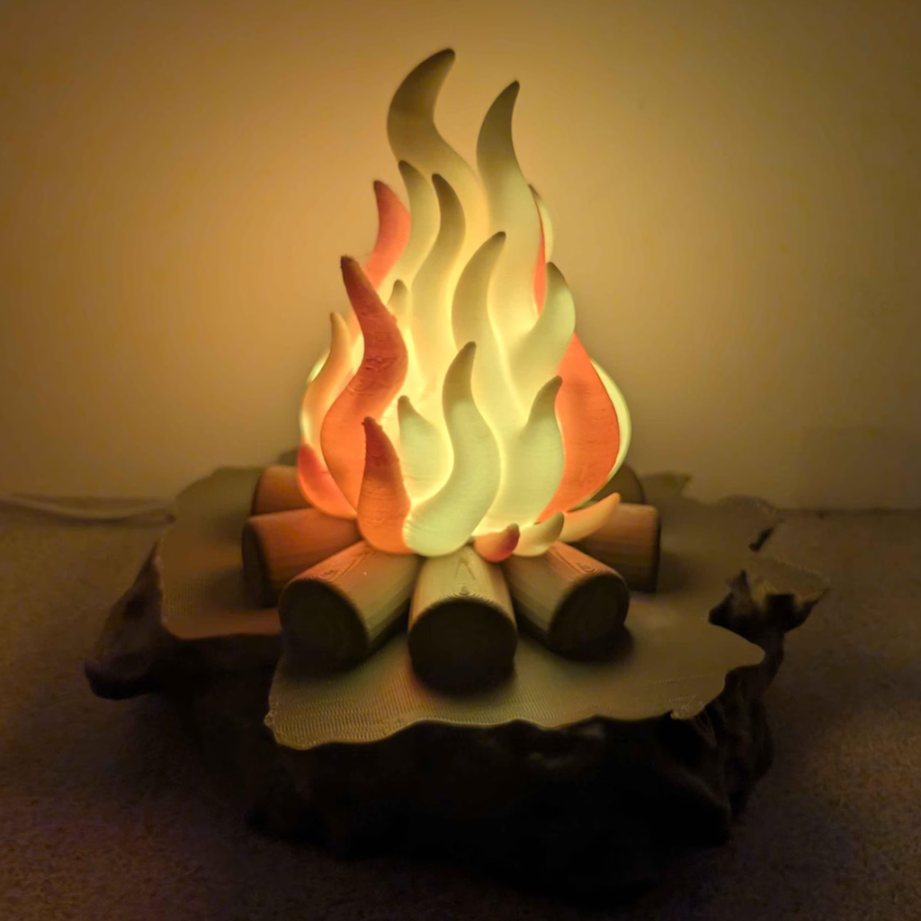 Lumină de noapte tip foc de tabără decorativă